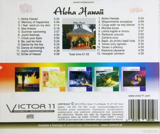 Aloha Hawaii - hawajska muzyka [CD]