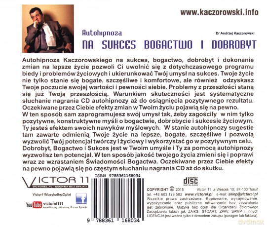 Autohipnoza na sukces, bogactwo i dobrobyt  [CD]