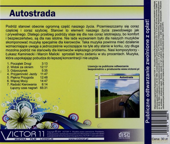 Autostrada - Muzyka dla Kierowców - Kaminiecki, Malicki - reedycja  [CD]
