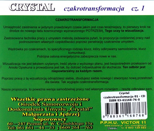 Czakrotransformacja 1  [CD]