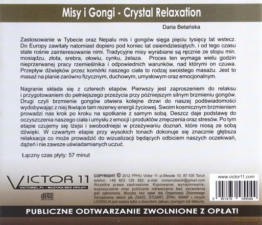 Crystal Relaxation - Daria Betańska (reedycja)  [CD]