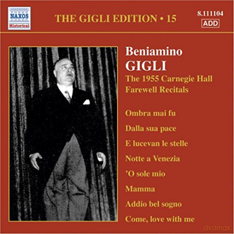 Beniamino Gigli: GIGLI, Beniamino:Edition, Vol. 15 [CD]