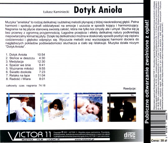 Dotyk Anioła - Łukasz Kaminiecki (reedycja)  [CD]