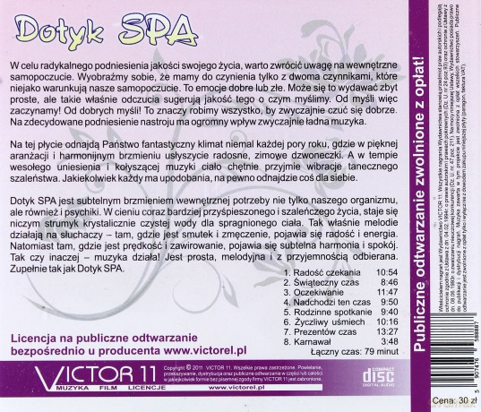 Łukasz Kaminiecki: Dotyk SPA - muzyka nie tylko do masażu [CD]