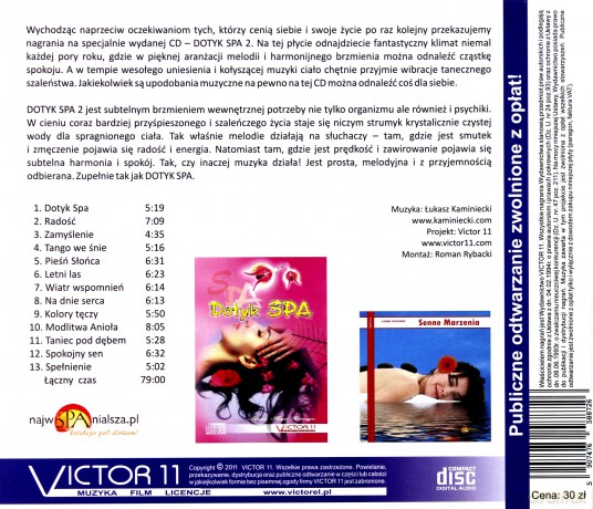 Łukasz Kaminiecki: Dotyk SPA 2 - muzyka nie tylko do masażu [CD]