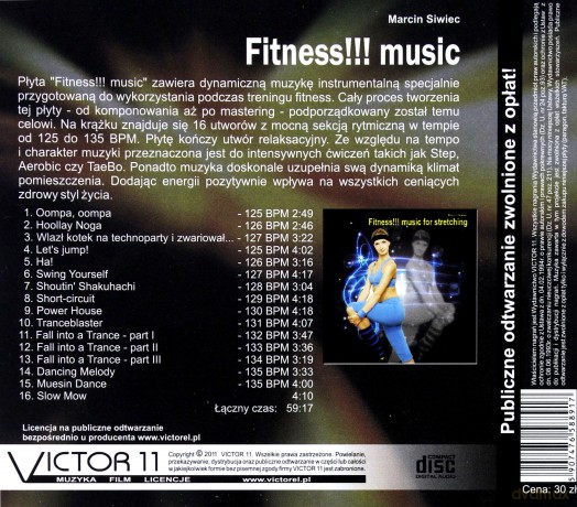 Fitness!!! music muzyka do ćwiczeń  [CD]