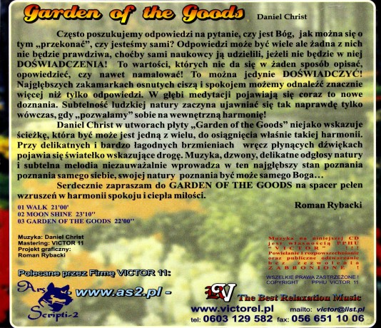 Daniel Christ: Garden of the Goods [CD]