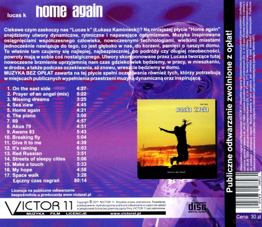Home again - Lucas K  [CD]