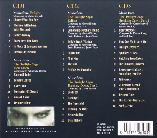 Global Stage Orchestra - Twilight Saga:Music.. - Cd [3CD]