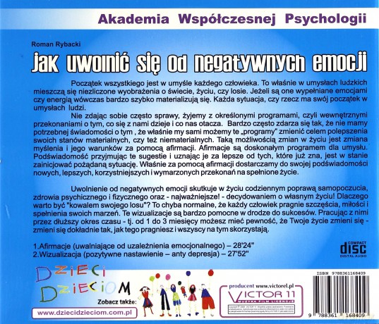 Jak Uwolnić się od Negatywnych Emocji - Roman Rybacki  [CD]