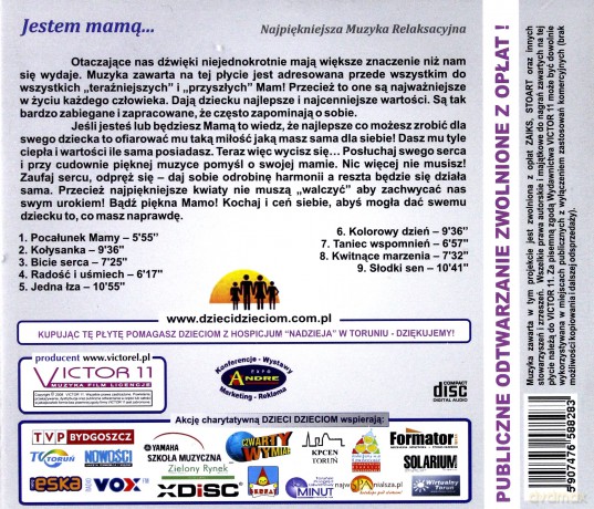 Jestem mamą muzyka relaksacyjna [CD]