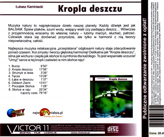 Kropla deszczu (reedycja)- Łukasz Kaminiecki  [CD]