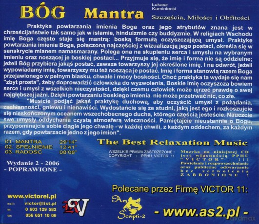 Bóg - Mantra szczęścia, miłości i obfitości - Łukasz Kaminieck [CD]