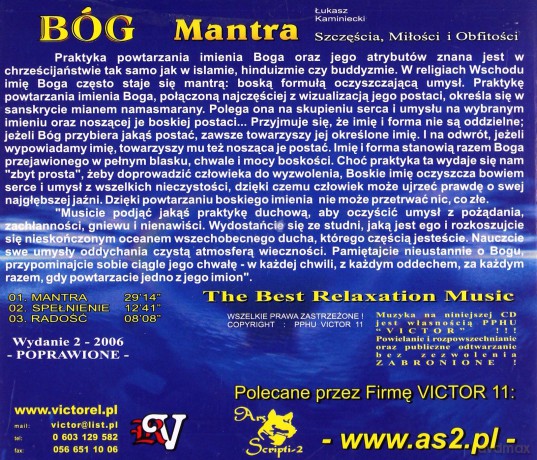 Bóg - Mantra szczęścia, miłości i obfitości - Łukasz Kaminieck [CD]