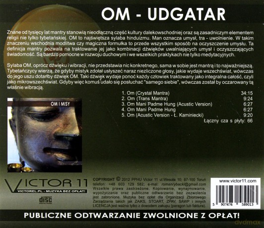 Mantra Om - Udgatar  [CD]