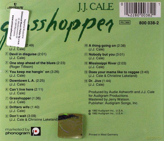 J.J. Cale: Grasshopper [CD]