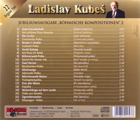 Ladislav Mit Veselka Kubes: Goldenes Böhmen 2,Jubiläumsausgabe [CD]