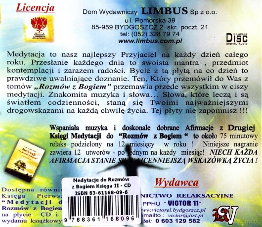 Medytacje do Rozmów z Bogiem księga druga  [CD]