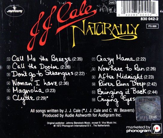 J.J. Cale: Naturally [CD]