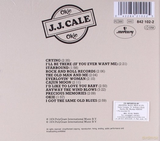 J.J. Cale: Okie [CD]