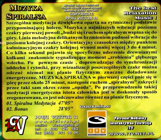 Muzyka Spiralna - Łukasz Kaminiecki  [CD]