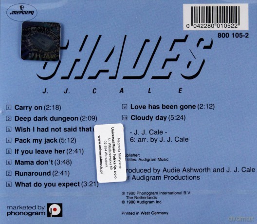 J.J. Cale: Shades [CD]
