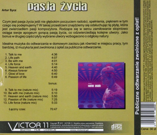 Pasja życia - Artur Sycz  [CD]