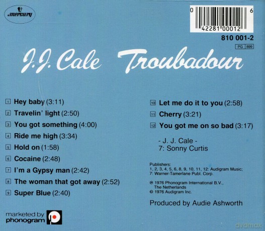 J.J. Cale: Troubadour [CD]