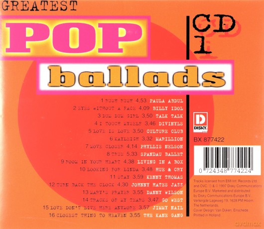 Greatest Pop Ballads [3CD]