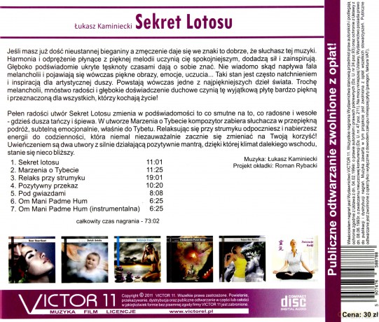 Sekret Lotosu - Łukasz Kaminiecki (reedycja)  [CD]