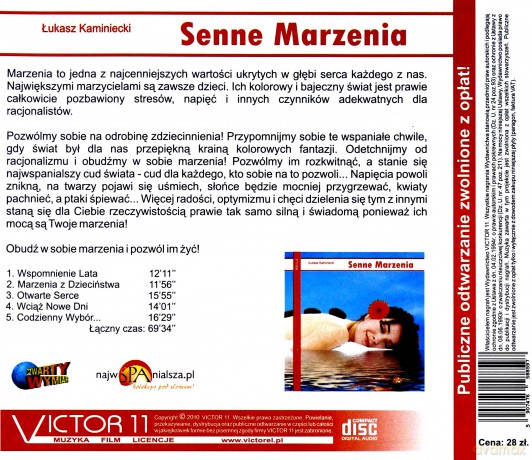 Senne Marzenia - Łukasz Kaminiecki (reedycja)  [CD]