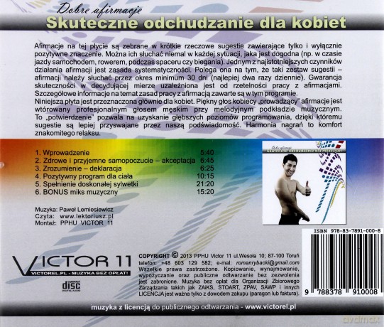 Skuteczne odchudzanie dla kobiet - dobre afirmacje  [CD]