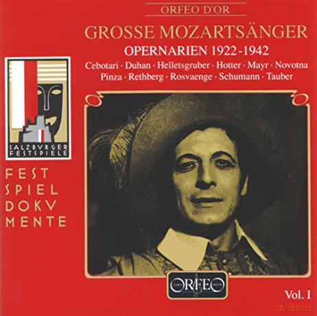 Hotter/Fischer/Pinza/Kipnis/Wp/+: Grosse Mozartsänger Vol.1-Opernarien 1922-1942 [CD]