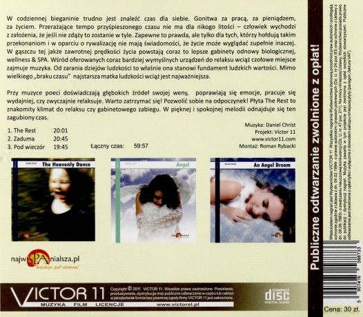 The rest - muzyka do masażu - Daniel Christ  [CD]