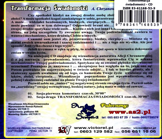 Transformacja Świadomości - Chrzanowska, Rybacki  [CD]