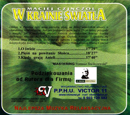 W Krainie Światła - Maciej Czinczol  [CD]