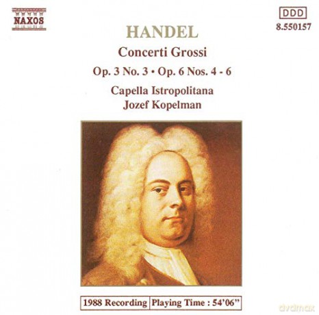 Jozef Kopelman: Haendel Concerto Grosso Op. 3 und 6 Kope [CD]