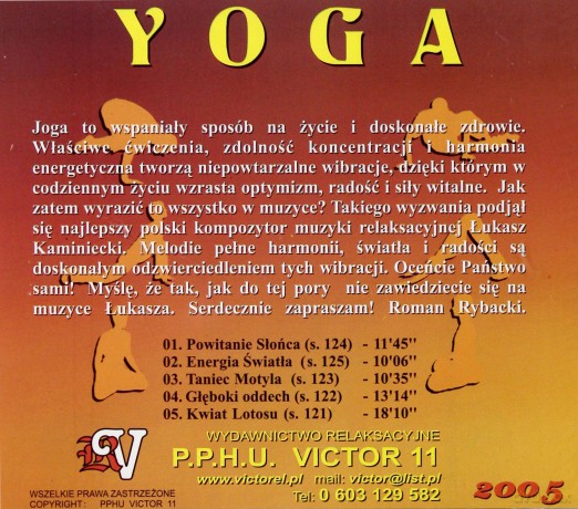 Yoga - Łukasz Kaminiecki  [CD]