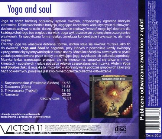 Yoga and Soul  [CD]