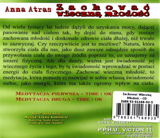 Zachować Wieczną Młodość - A.Atras  [CD]