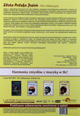 Złota Polska Jesień - film relaksacyjny na  [DVD]