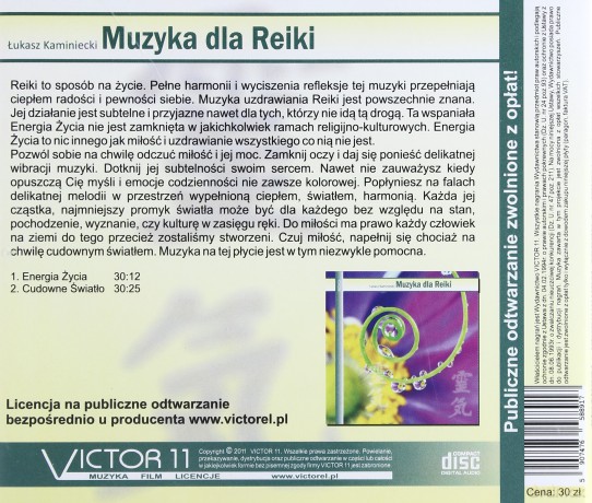 Muzyka dla Reiki - Łukasz Kaminiecki - reedycja  [CD]