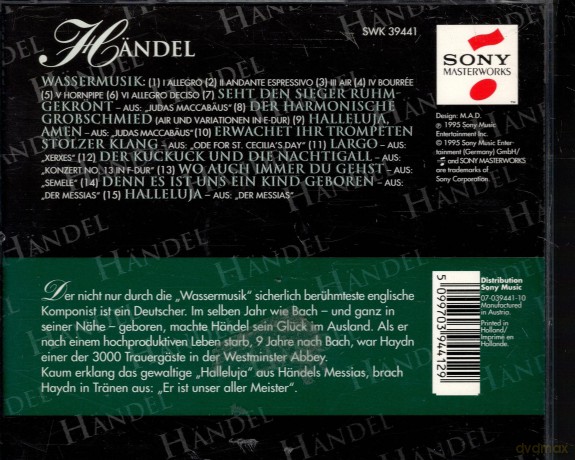 Handel: Greatest Hits-WARNING [CD]