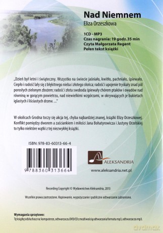 Nad Niemnem - Eliza Orzeszkowa [AUDIOBOOK] [CD-MP3]