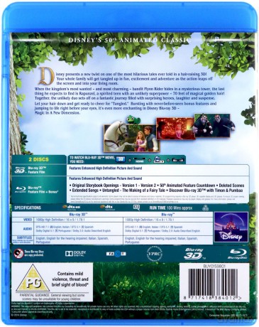 Tangled 3D (Zaplątani) (Disney) [Blu-Ray]+[Blu-Ray 3D]
