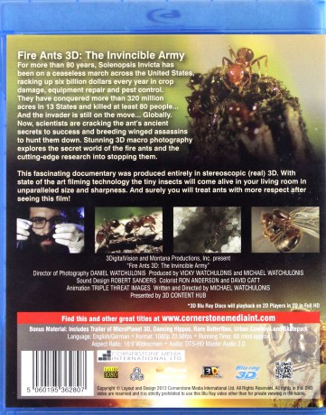 Fire Ants 3D: The Invincible Army (Piekielne mrówki) [Blu-Ray 3D]