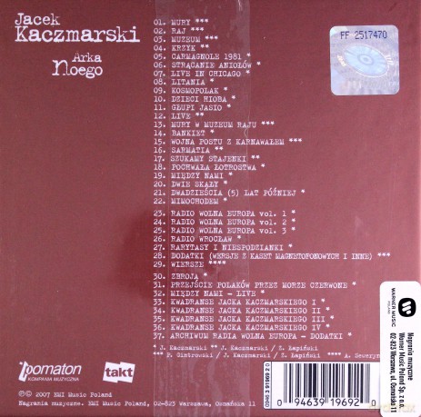 Jacek Kaczmarski: Arka Noego [BOX] [37CD]