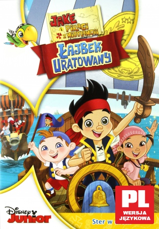 Jake i piraci z Nibylandii: Łajbek uratowany! (Disney Junior) [DVD]