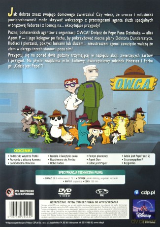 Fineasz i Ferb: Agent zwierzak (Disney) [DVD]