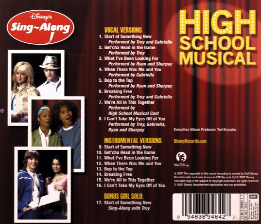 High School Musical-Sing Along [CD]